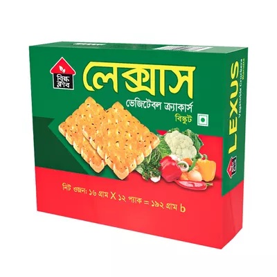 Bisk Club Lexus Vegetable Crackers Biscuit-192g