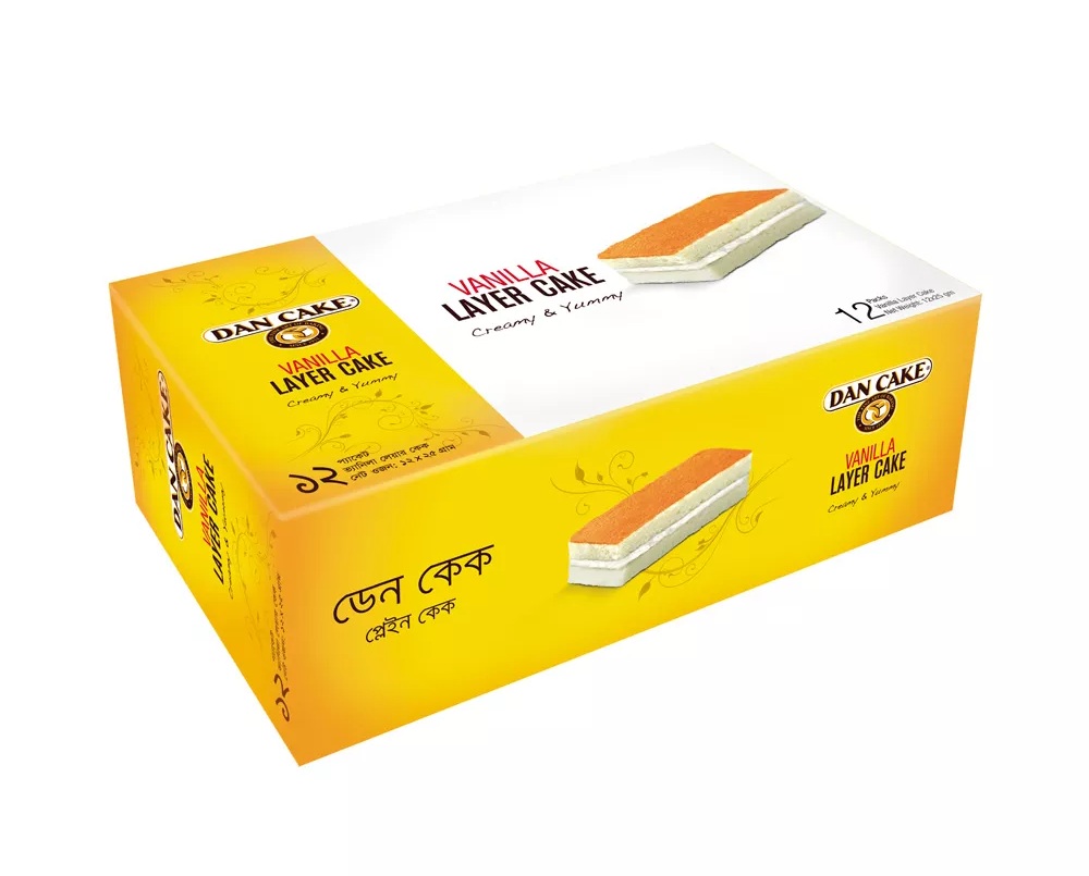 Dan Cake Vanilla Layer Cake 12pack-324g